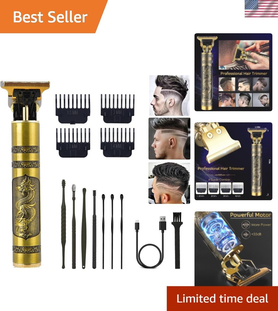Zero Gapped Rechargeable Beard Trimmer with Guide Combs - Ultimate Grooming Tool