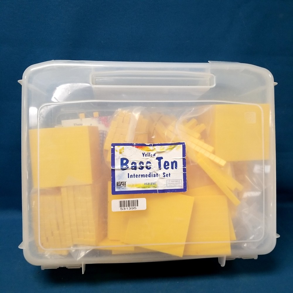 GUC EAI Education Base Ten Intermediate Yellow Blocks Set