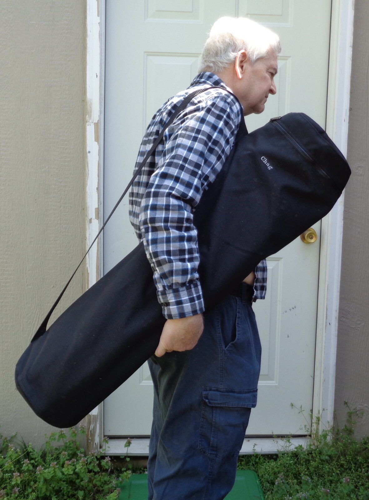 BASEBALL BAT BAG- ZIPPER TOP - HOLDS 9 BATS - BY CHAG NY DESIGNS - 20250629BK