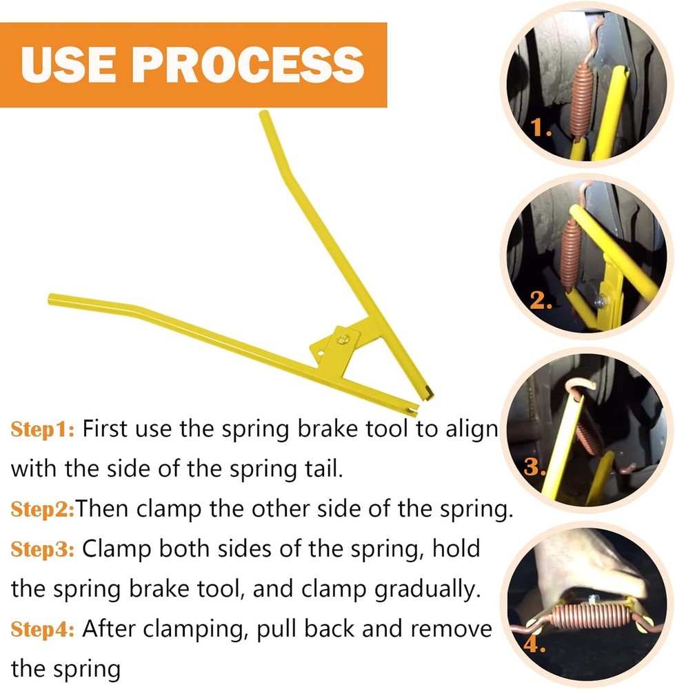 Replace for LT890 Truck Brake Spring Tool Brake Anchor Pin Spring Installer