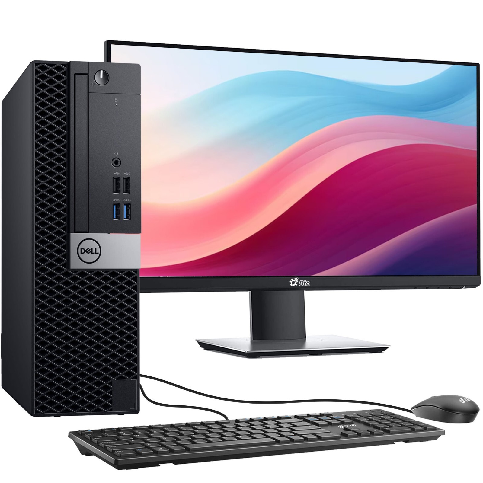 Dell SFF Desktop PC Intel i5-6500 32GB Ram 1TB SSD 2TB HDD New 22" LED Win10 Pro