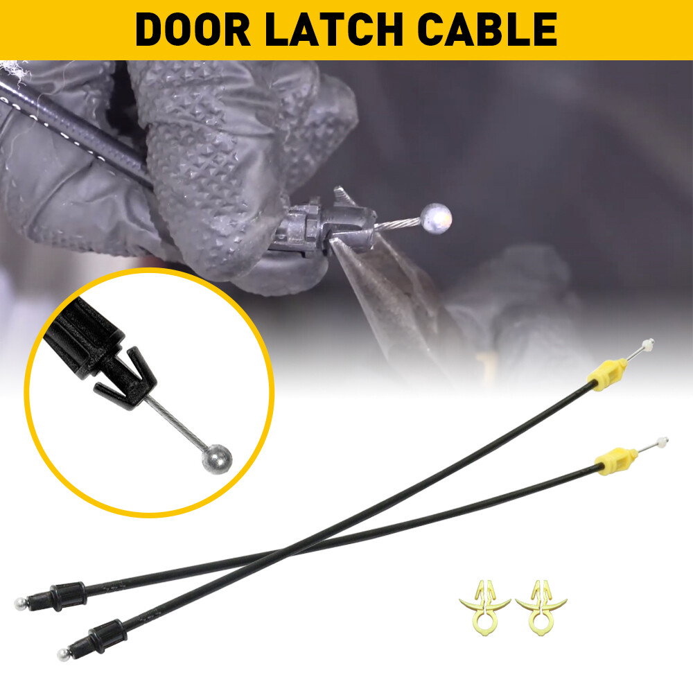 Door Latch Cables LH+RH Front For 2007-2013 Chevy Silverado 1500 2500 HD 3500 HD