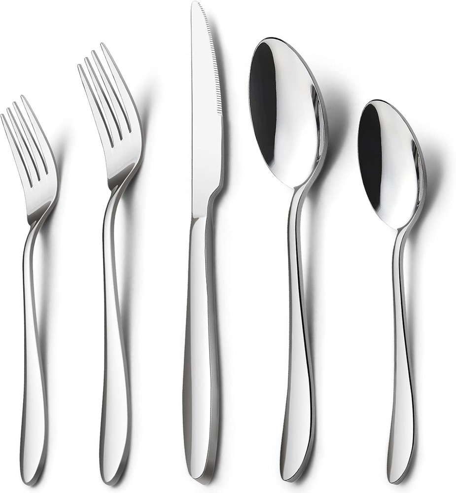 Sierware Set for 12, Stainl Steel Flatware Cutlery Tableware