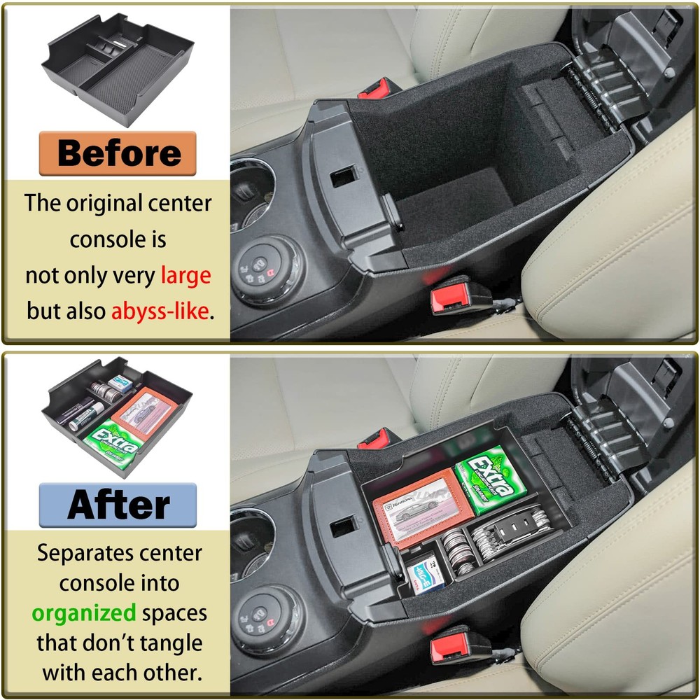 RUNROAD Center Console Insert Organizer Compatible with Explorer 2012-2019