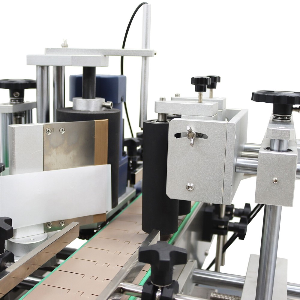 110V Desktop Automatic Round Bottle Labeling Machine for Transparent/Full Label