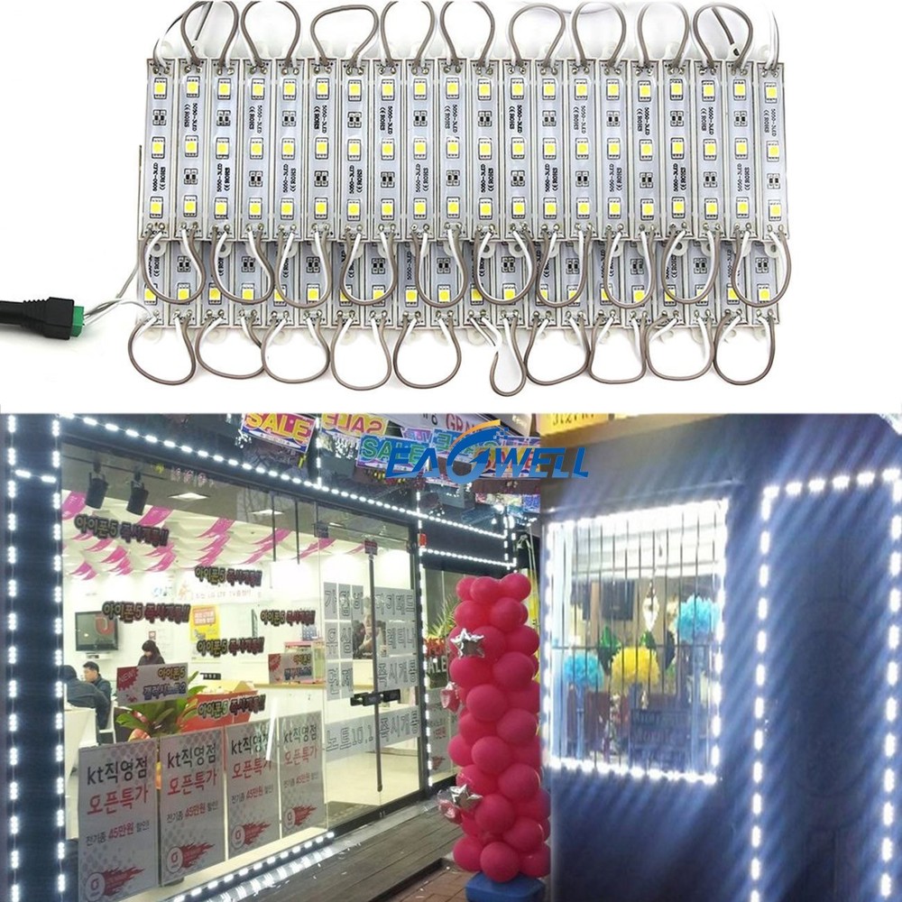 40ft Multi-Color Store Front LED Window Light Module & Power Supply & Remote