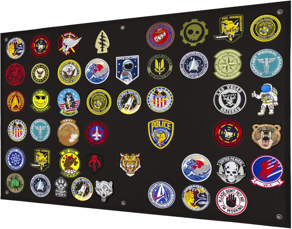 Tactical Patch Display Holder Panel Board for Military Army Morale Hook and Loop
