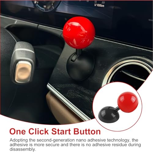 Push Start Button Cover Car Joystick, Car Push to Start Button Rocker,
