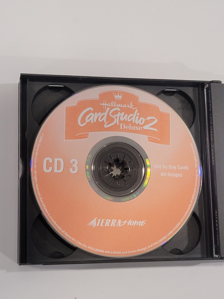 Hallmark Card Studio Deluxe 2 PC CD-ROM - 4 CD Set Sierra Home Computer Software