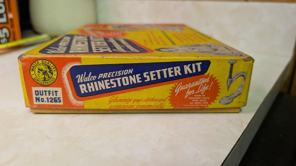 1954 Walco Precision Rhinestone Setter - Craft Tool with Instructions Used