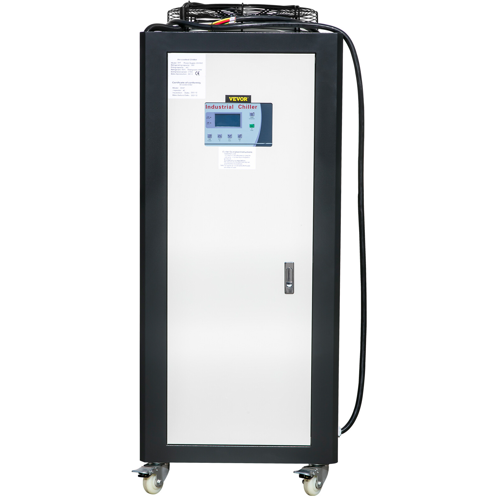 VEVOR 5 Ton Air-cooled Industrial Chiller 15KW LCD Display industrial Cooler