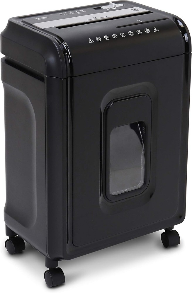 Ultimate Privacy Protector: 12-Sheet Crosscut Shredder with Mobility Casters