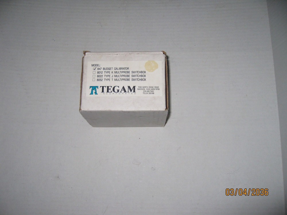Tegam 847 Budget Calibrator