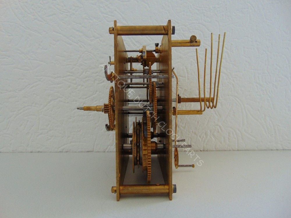 CLOCKWORK TAKEN FROM A GERMAN GRANDFATHER CLOCK MARKED DUFA