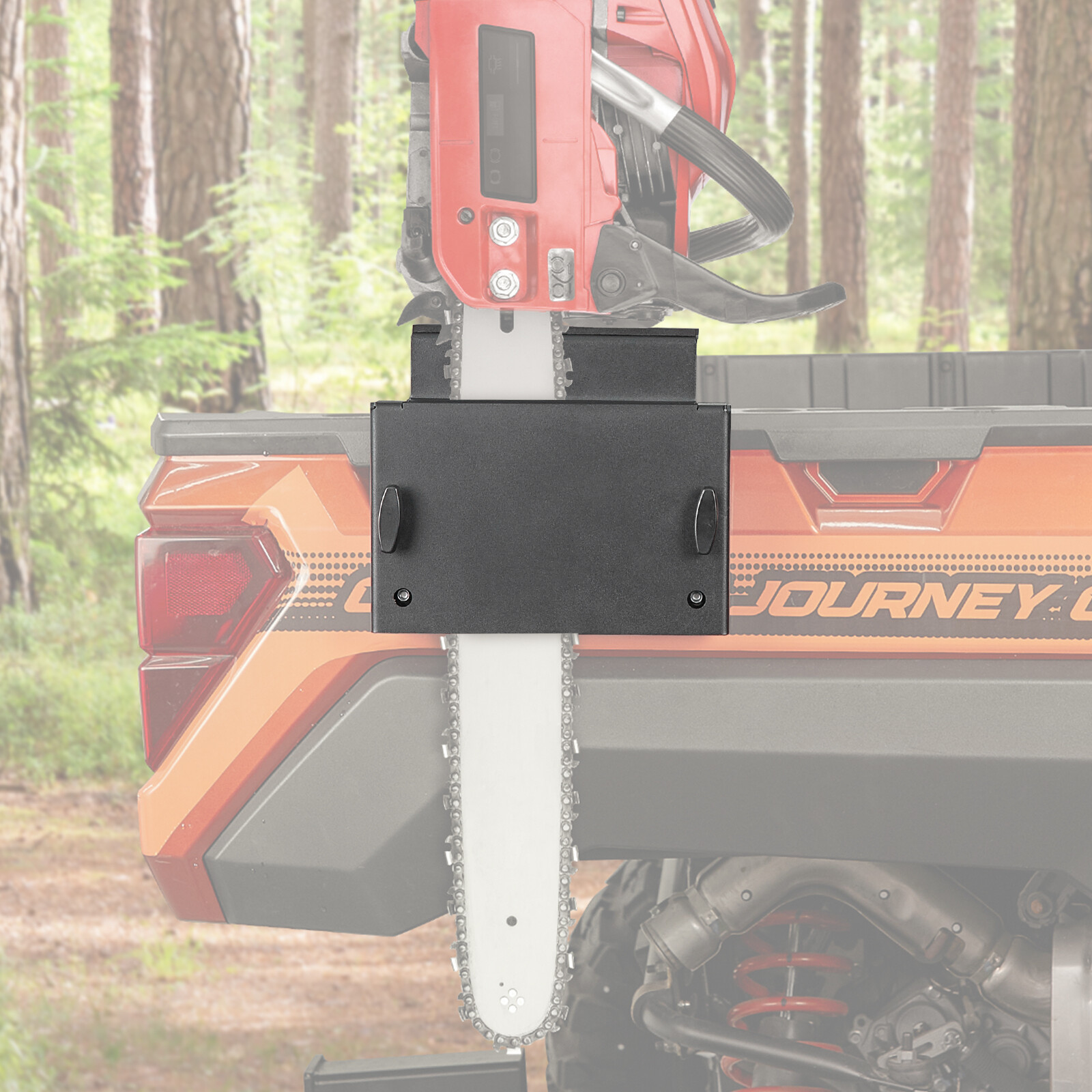 KEMIMOTO ATV UTV Chain Saw Mount Bracket Tool Rack For Polaris Ranger XP 1000