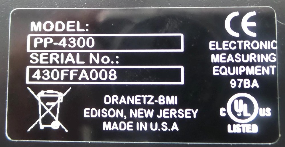 Dranetz PP-4300 BMI Power Platform Analyzer - Free Shipping