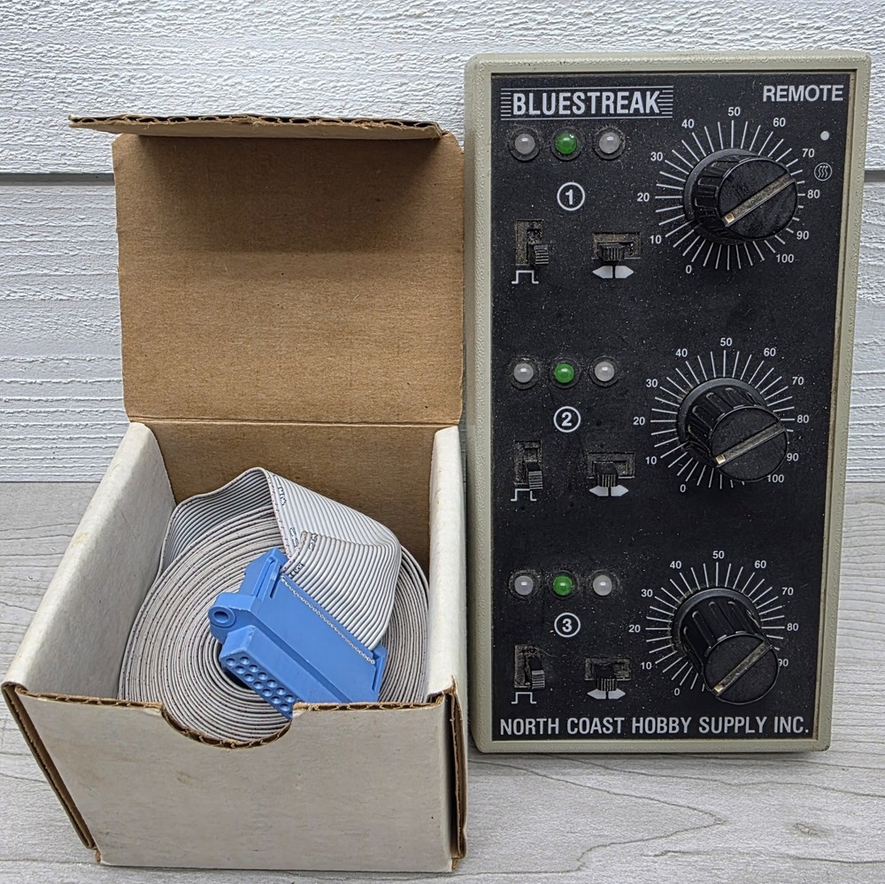 Northcoast Hobby Blue Streak Remote Controller EX And Ribbon Cable Untested