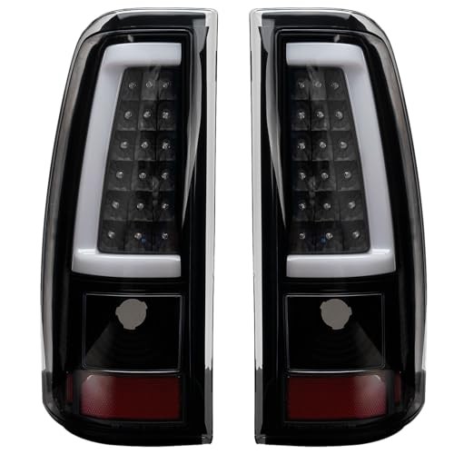 Tail Light Assembly Compatible With 2003-2006 Chevy Silverado 1500 LED Black