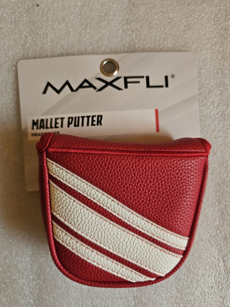Maxfli Mallet Putter Headcover Leather Red MX675
