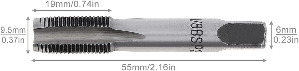1/8" BSP Thread Forming Taps, G1/8 BSP Pipe Taps Threading Taps Tool for Clean/R