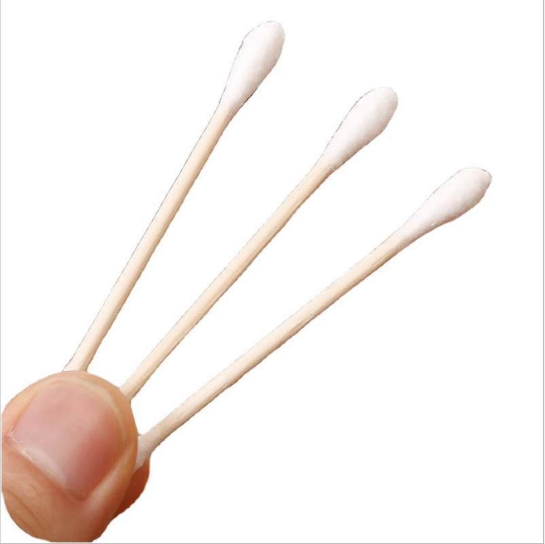 Q-tips/Cotton Swabs bamboo Stick Double Tipped 10 packs of 100=1000 swabs