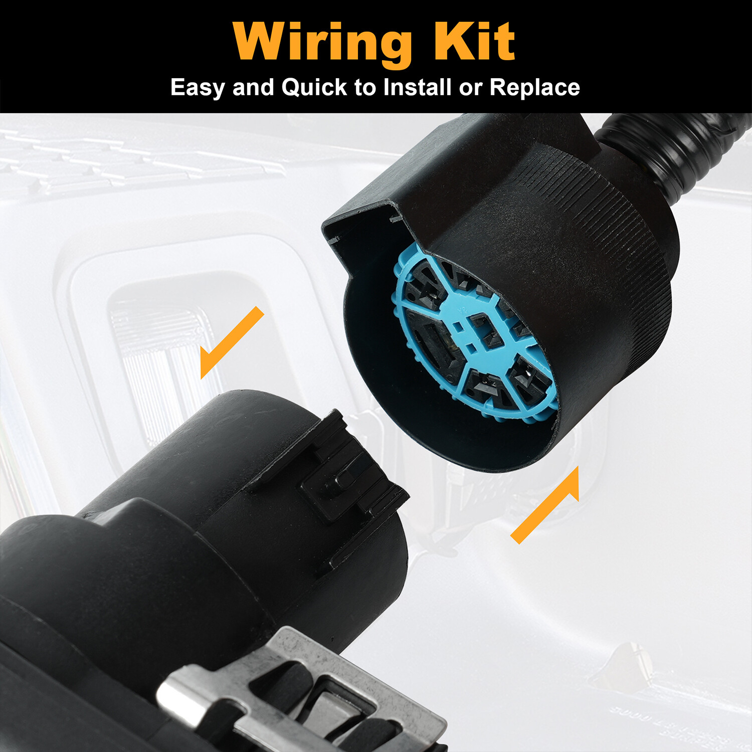 2009-14 For Ford F-150 Trailer Tow Hitch Bar Wire Connector Harness 9L3Z15A416A