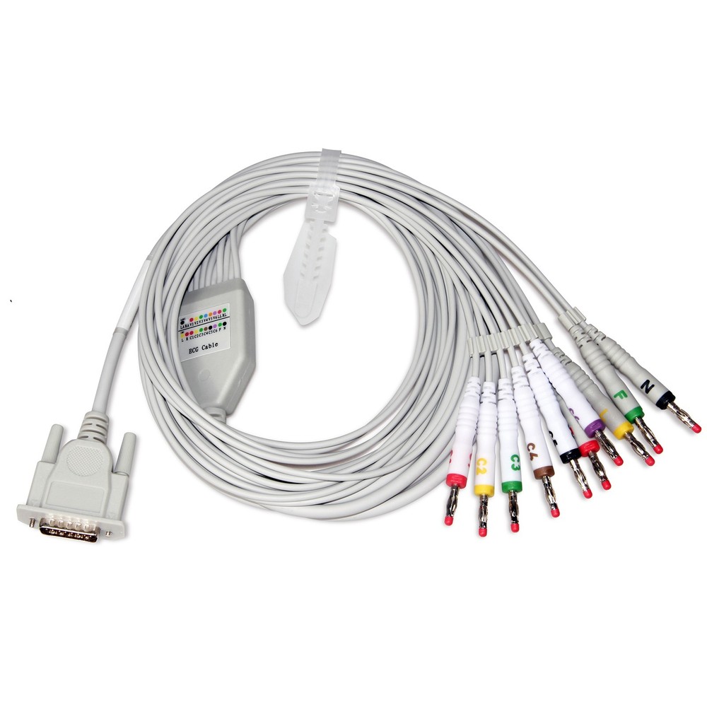 ECG90A 12-Lead EKG/ECG Machine , Single Channel, USB, Software & Printer