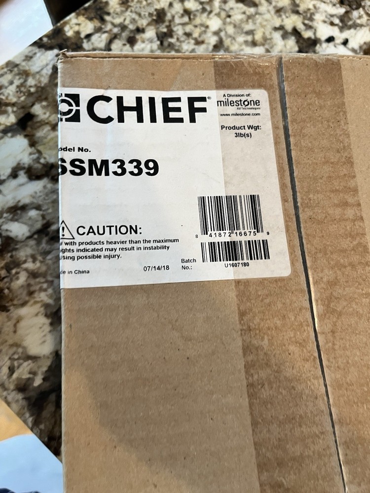 Chief Interface Bracket SSM339 For RSM Mini Elite Projector Mount
