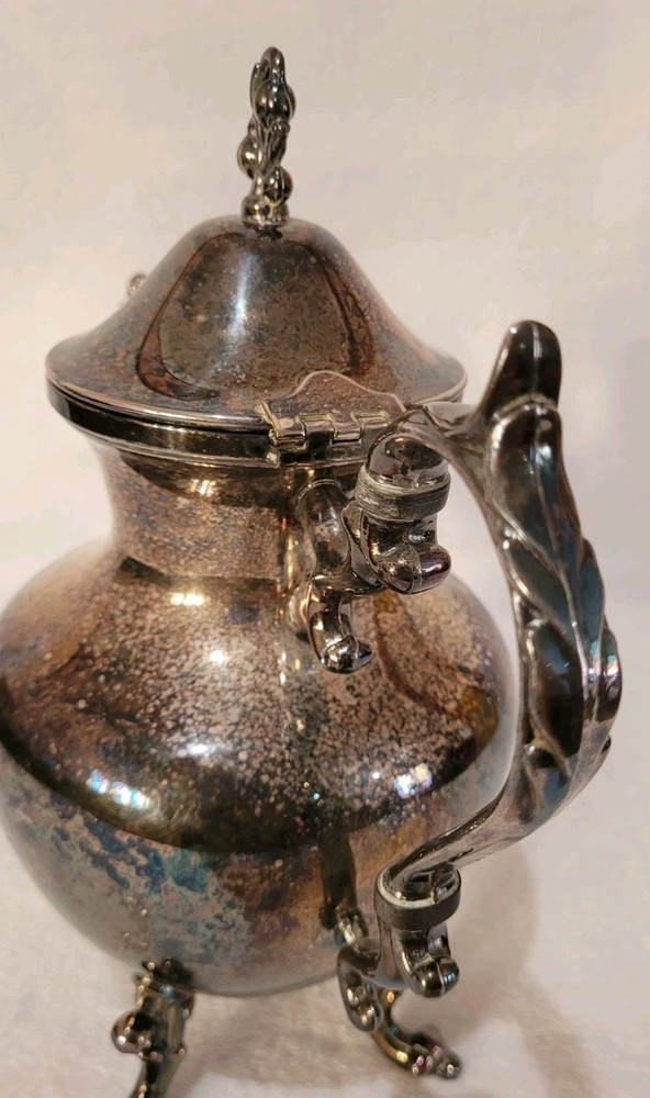 Vintage Silver on Copper Tea Pot