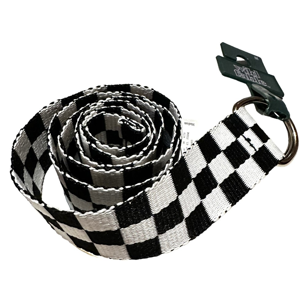 Wild Fable Womens Medium Black White Checkered Belt