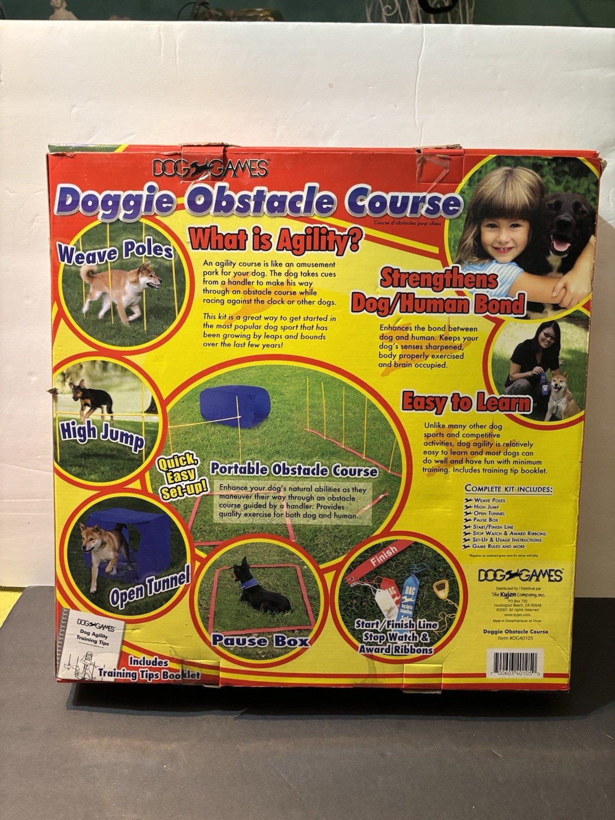 Kyjen Dog Games Doggie Obstacle Course Agility Training Equipment Fun Train Pole