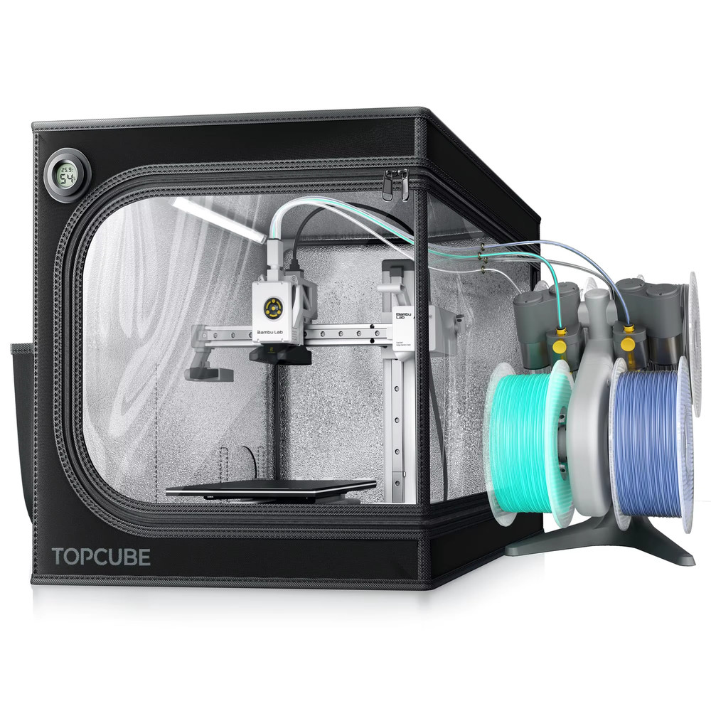 3D Printer Enclosure for Bambu Lab A1/A1 Mini 3D Printer House Cover with LED Li