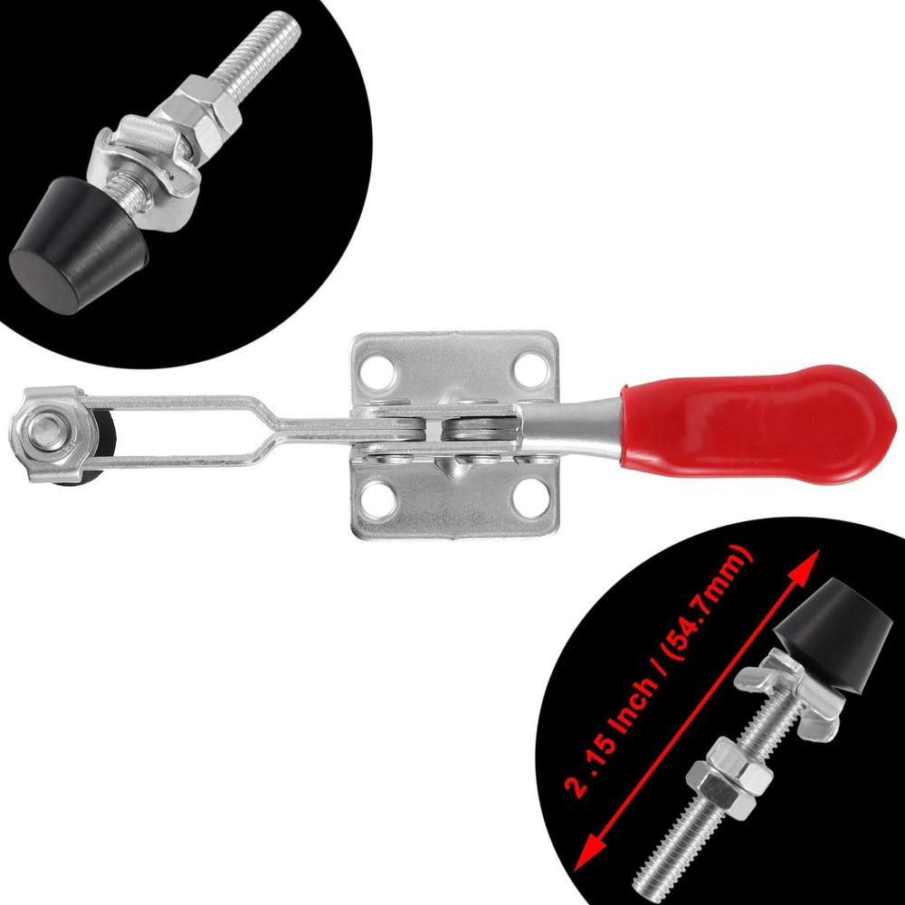 12 PCS 201B Toggle Latch Clamps, Hand Tool Nonslip Horizontal Quick Release C...