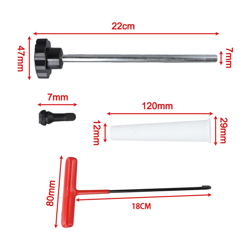 7PC Tire Valve Stem Core Replacement Tool Set For Fast Tire Maintenance