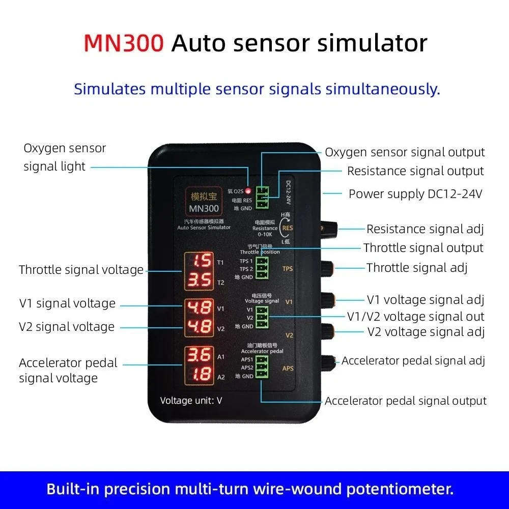 Auto Sensor Simulator Automotive Tester Car Sensor Signal Generator MN300