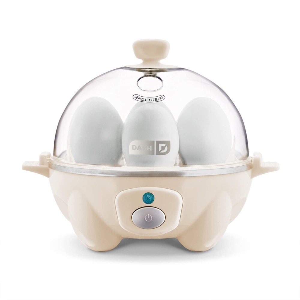 Dash Rapid Egg Cooker 6Egg Capacity Electric Hard Boiled Pouched Scrambled CREAM