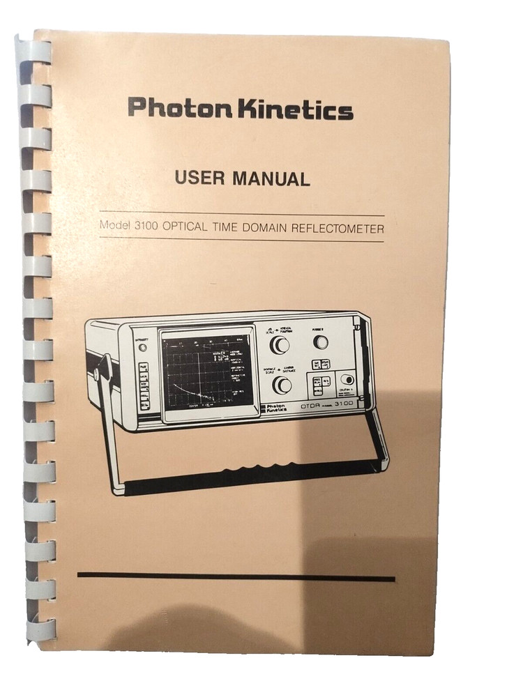 Photon Kinetics Model 3100 Single Mode ODTR Reflectometer with 628H Plug-In