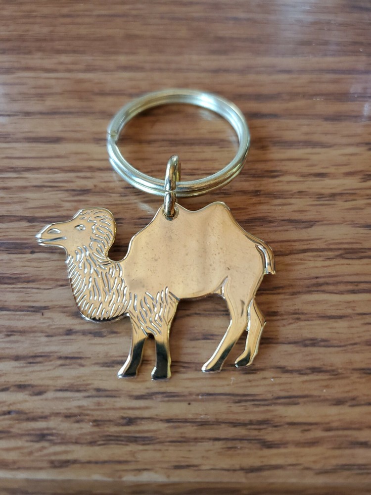 Camel Metal Keychain Fobs Key Chain