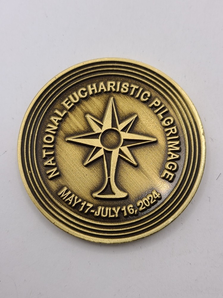 National Eucharistic Pilgrimage Brass Coin