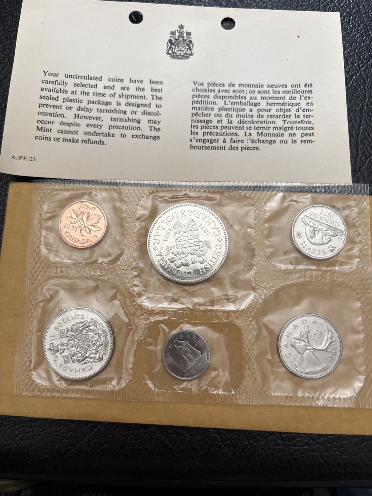 Canada 1971 Proof-Like Uncirculated Mint Set