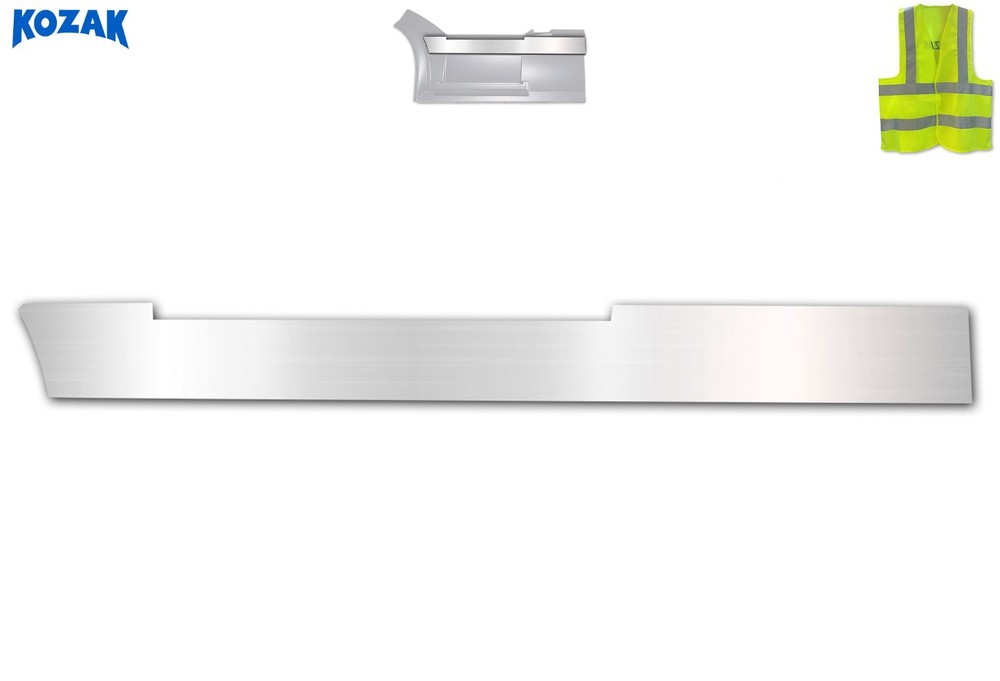 Front Panel Stripe Chrome Trim - Left Side 7L Compatible with Volvo VNL 04-2017