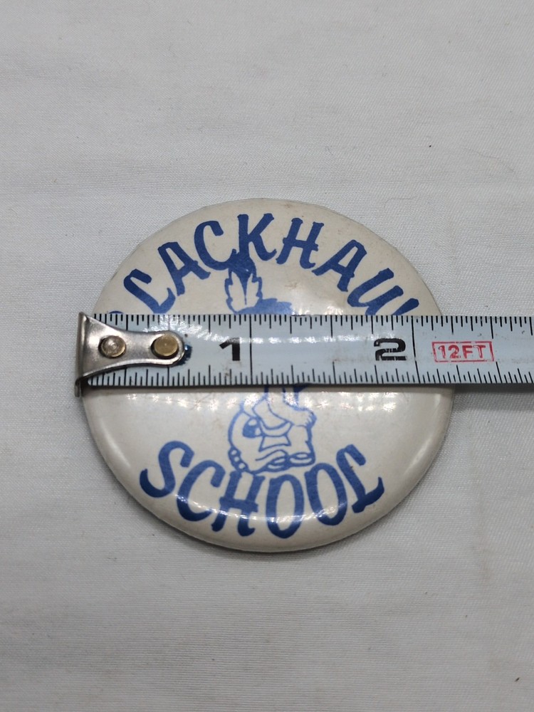 Vintage Blackhawk School Pin 2 1/4"