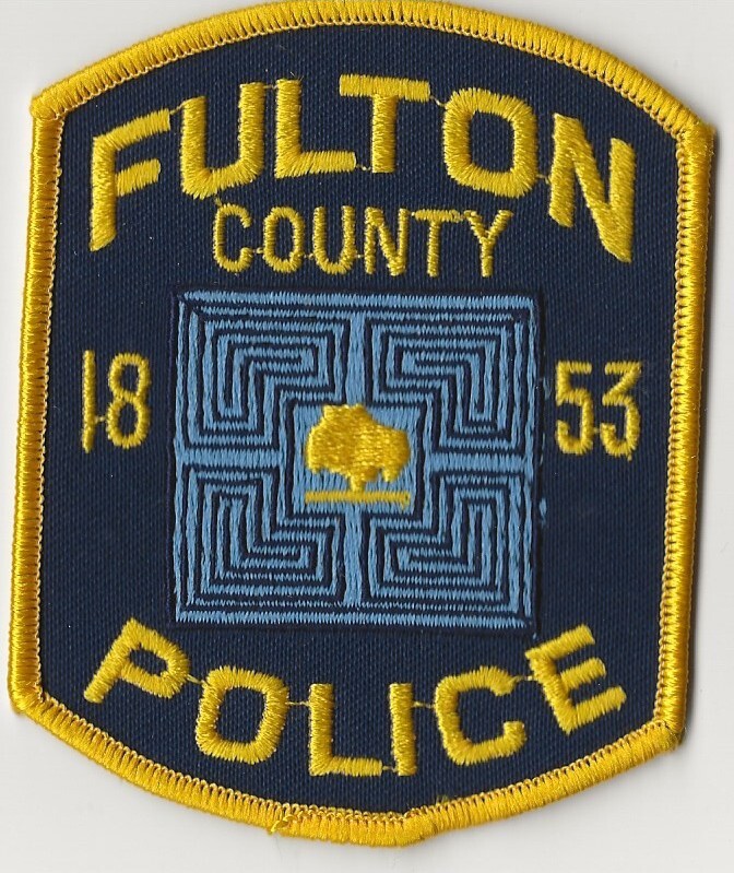 FULTON COUNTY Georgia.  POLICE PATCH.