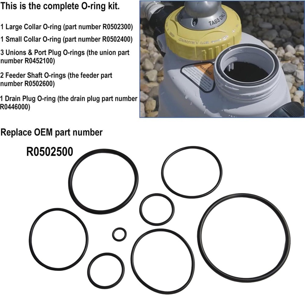 Complete O Ring Set for Effective Pool Maintenance in For Zodiac Systems