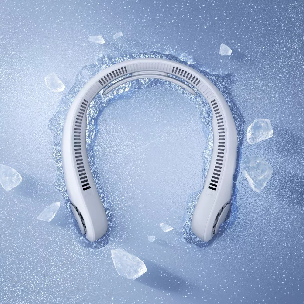 JISULIFE Portable Neck Fan Gray