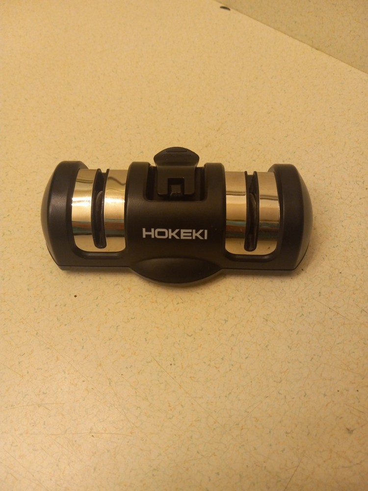 HOKEKI  Knife Sharpener, Precise Sharpening, Diamond & Ceramic Grinding Wheels