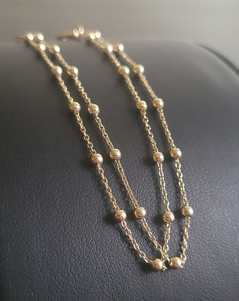 10k Gold Double Station Bracelet