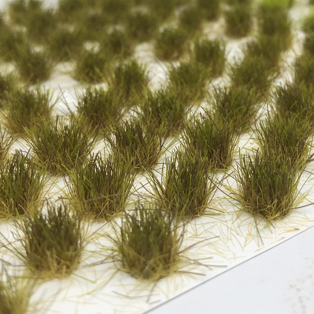 Static Grass Tuft Model Kit Scenery Terrain & Tweezers for Grass Modeling 128pcs