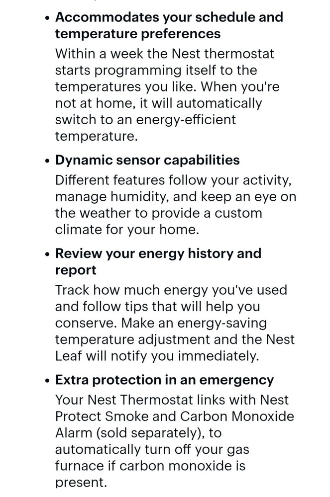 Nest 2nd Generation Learning Thermostat With Mount