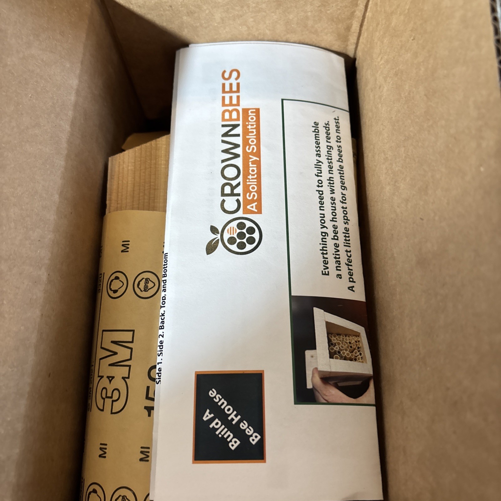 Crown Bees Build-A-Bee House Kit With Reeds DIY Project Craft